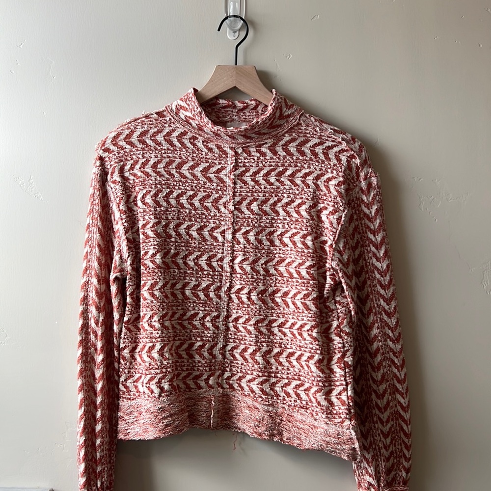 BKE Raw Edge Pointelle Top